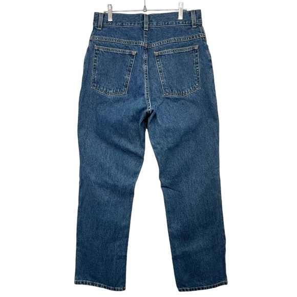 L.L. Bean Signature Original Fit Hi Rise Straight Leg 100% Cotton Jeans Women 10 - Picture 8 of 16